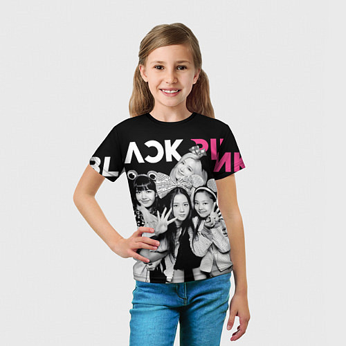 Детская футболка Blackpink funny girls / 3D-принт – фото 5