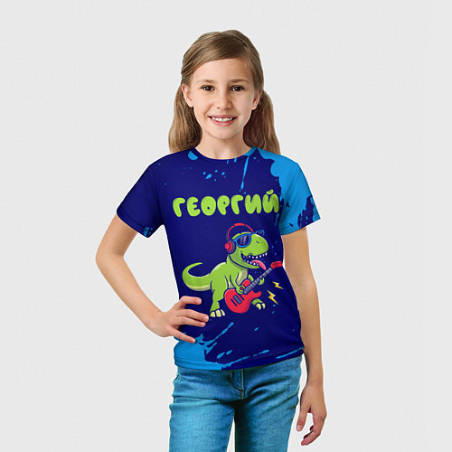 Детская футболка Георгий рокозавр / 3D-принт – фото 5