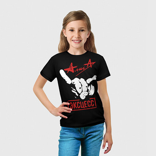 Детская футболка Алиса - Эксцесс / 3D-принт – фото 5