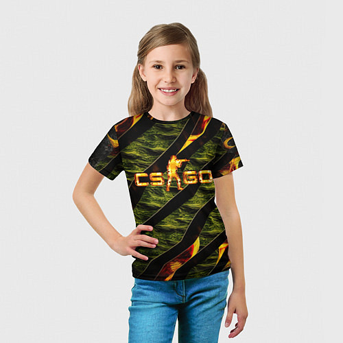 Детская футболка CS GO fire / 3D-принт – фото 5