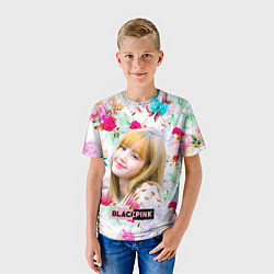 Футболка детская Blackpink Lisa, цвет: 3D-принт — фото 2
