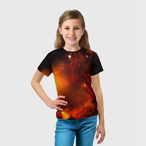 Детская футболка Небо в огне / 3D-принт – фото 5