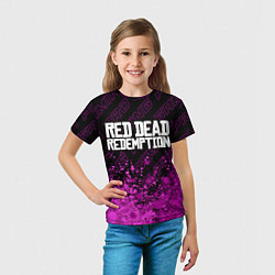 Футболка детская Red Dead Redemption pro gaming: символ сверху, цвет: 3D-принт — фото 2