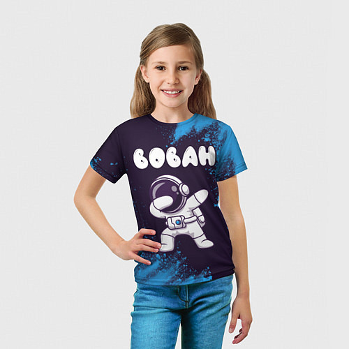 Детская футболка Вован космонавт даб / 3D-принт – фото 5