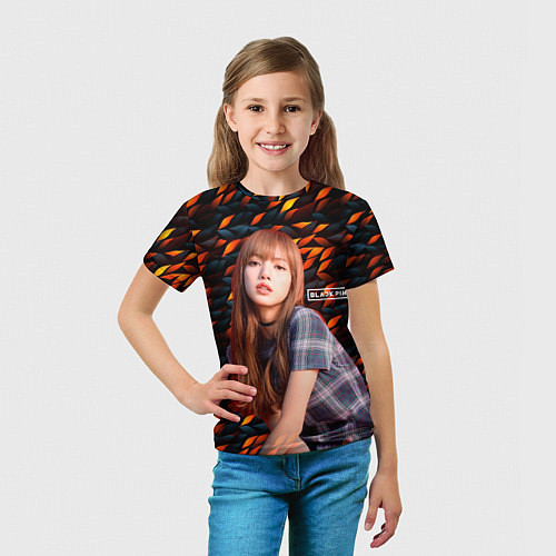 Детская футболка Rose Blackpink / 3D-принт – фото 5