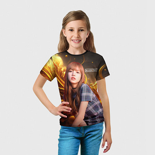 Детская футболка Rose Blackpink kpop / 3D-принт – фото 5