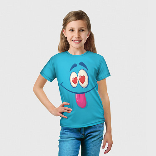 Детская футболка Влюблённый взгляд / 3D-принт – фото 5