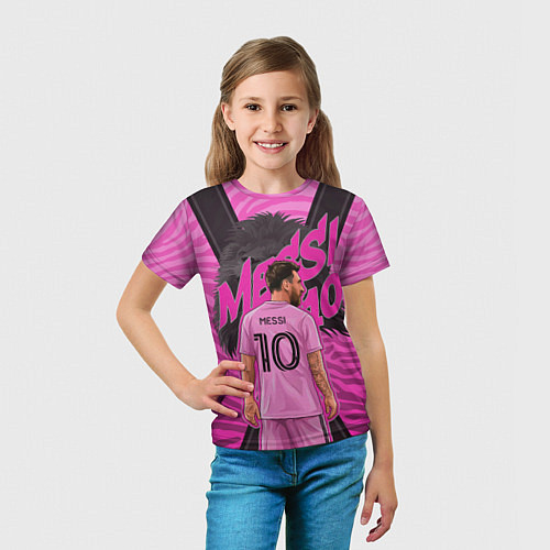 Детская футболка Лионель Месси ФК Интер Майами / 3D-принт – фото 5