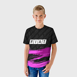 Футболка детская Fiat pro racing: символ сверху, цвет: 3D-принт — фото 2