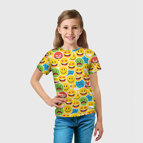 Детская футболка Интернет эмоции / 3D-принт – фото 5