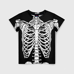 Футболка детская Skeleton ribs, цвет: 3D-принт