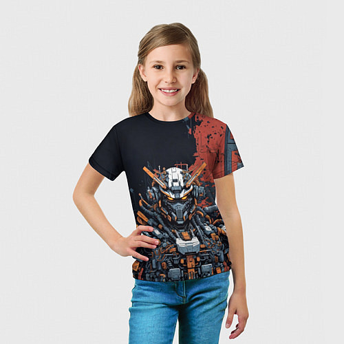 Детская футболка Боевой мех / 3D-принт – фото 5