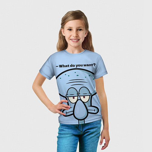 Детская футболка Сквидвард / 3D-принт – фото 5