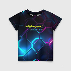 Футболка детская Neon cyberpunk logo, цвет: 3D-принт