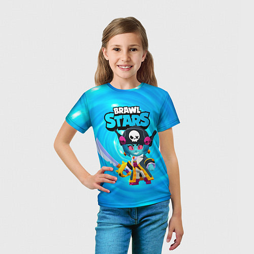 Детская футболка Зомби пиратка Биби / 3D-принт – фото 5