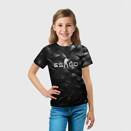 Детская футболка CS GO black chrome / 3D-принт – фото 5