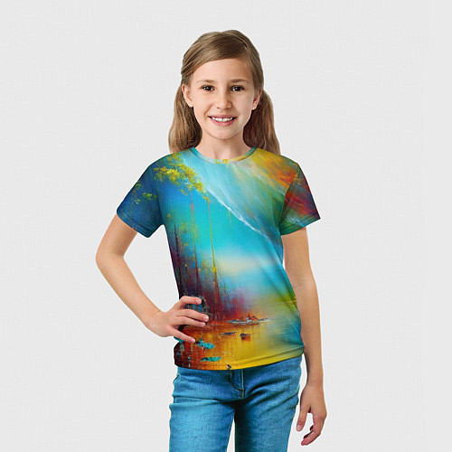 Детская футболка Миражи / 3D-принт – фото 5