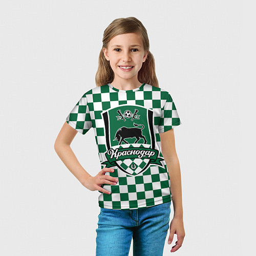 Детская футболка Краснодар - Футбольный Клуб / 3D-принт – фото 5