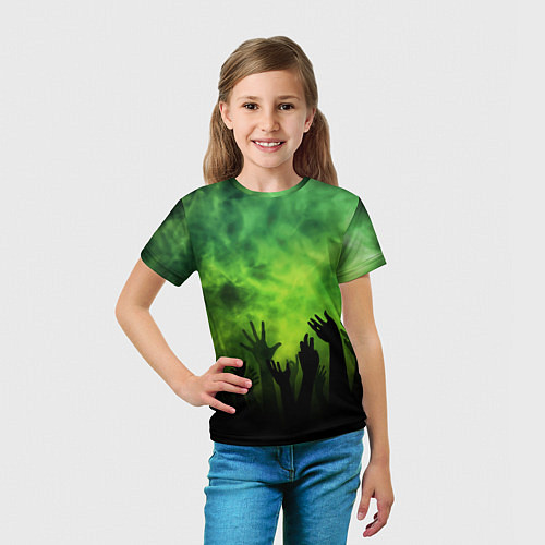 Детская футболка Зомби вечеринка / 3D-принт – фото 5