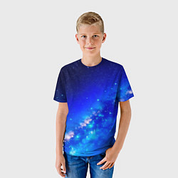 Футболка детская Космос млечный путь, цвет: 3D-принт — фото 2
