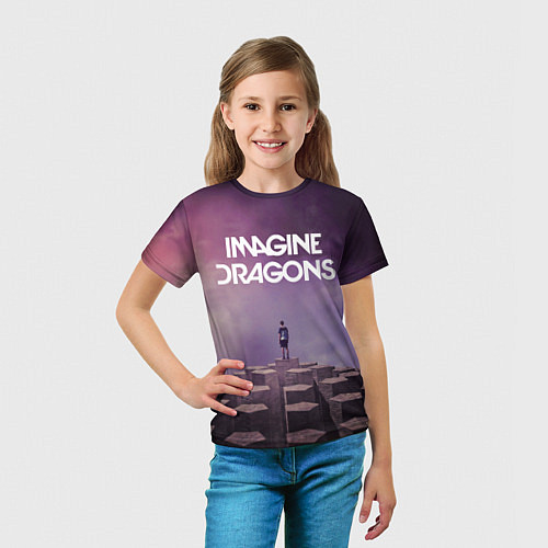 Детская футболка Imagine Dragons обложка альбома Night Visions / 3D-принт – фото 5