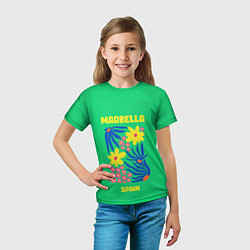 Футболка детская Марбелья - Испания, цвет: 3D-принт — фото 2