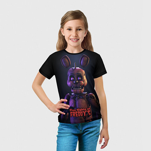 Детская футболка Five Nights at Freddys Bonnie / 3D-принт – фото 5