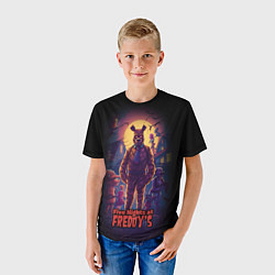 Футболка детская Five Nights at Freddys horror, цвет: 3D-принт — фото 2