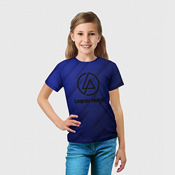 Футболка детская Linkin park лого градиент, цвет: 3D-принт — фото 2