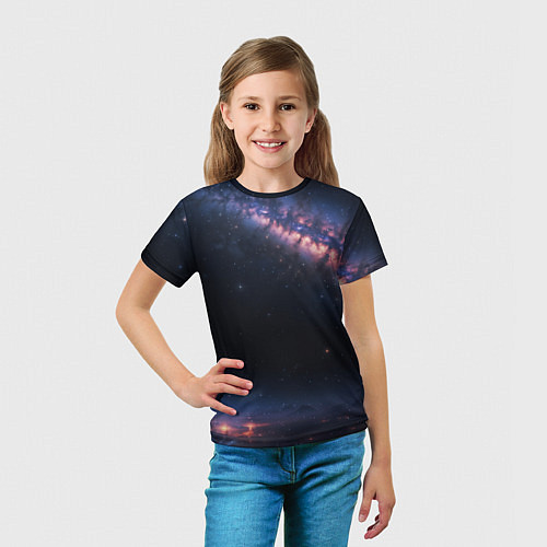 Детская футболка Млечный путь в звездном небе / 3D-принт – фото 5