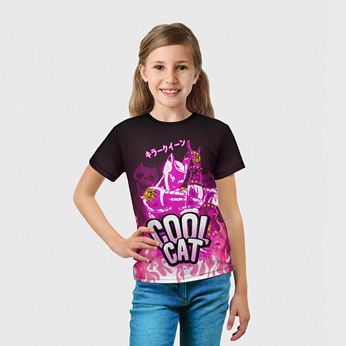 Детская футболка Killer Queen - Розовый огонь / 3D-принт – фото 5