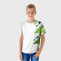 Футболка детская Геометрическая абстракция вектор, цвет: 3D-принт — фото 2