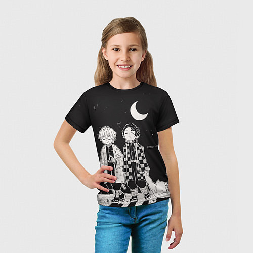Детская футболка Троица из Клинок рассекающий демонов / 3D-принт – фото 5