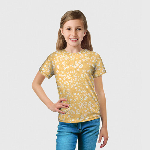Детская футболка Сакура паттерн / 3D-принт – фото 5