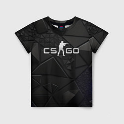Футболка детская CSGO silver black, цвет: 3D-принт