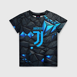 Футболка детская Blue logo Juventus, цвет: 3D-принт