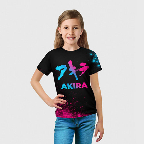 Детская футболка Akira - neon gradient / 3D-принт – фото 5