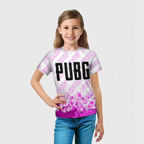 Детская футболка PUBG pro gaming: символ сверху / 3D-принт – фото 5