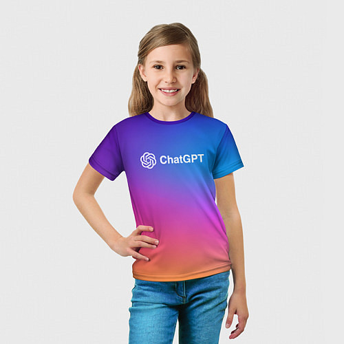 Детская футболка ChatGPT / 3D-принт – фото 5