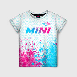 Детская футболка Mini neon gradient style: символ сверху