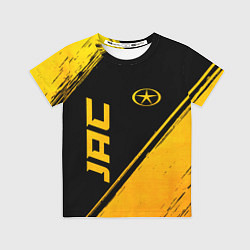Футболка детская JAC - gold gradient: надпись, символ, цвет: 3D-принт