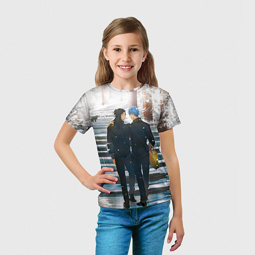 Детская футболка Годжо и Гетто - Магическая битва / 3D-принт – фото 5
