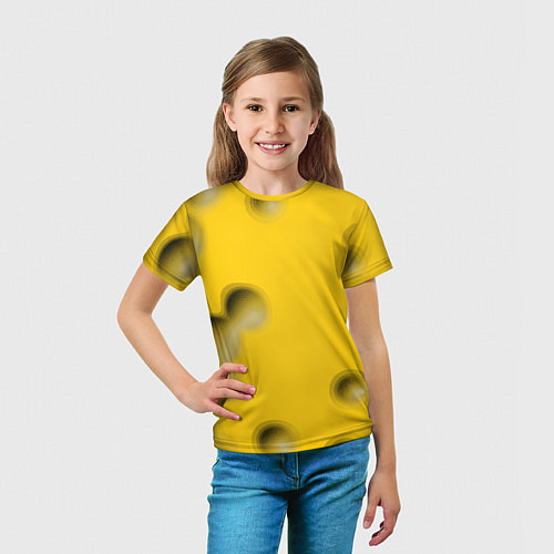 Детская футболка Сырная плоскость / 3D-принт – фото 5