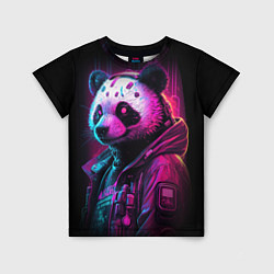 Детская футболка Panda cyberpunk