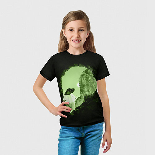 Детская футболка Пещера в форме головы пришельца / 3D-принт – фото 5