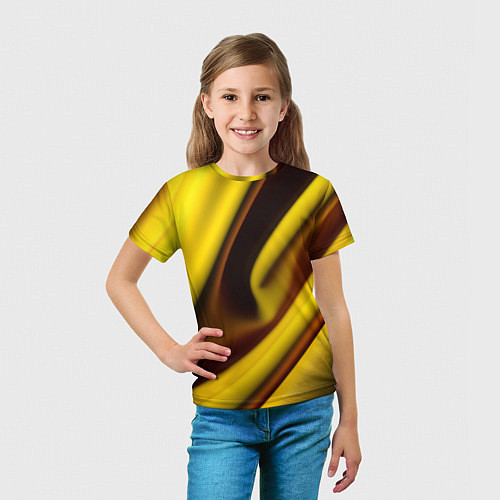 Детская футболка Желтая футболка / 3D-принт – фото 5
