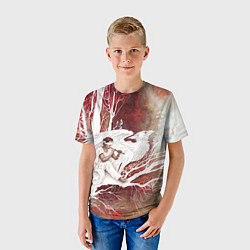 Футболка детская Слепой флейтист и белый грифон, цвет: 3D-принт — фото 2