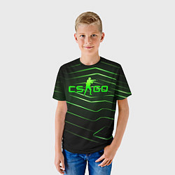 Футболка детская CS GO dark green, цвет: 3D-принт — фото 2