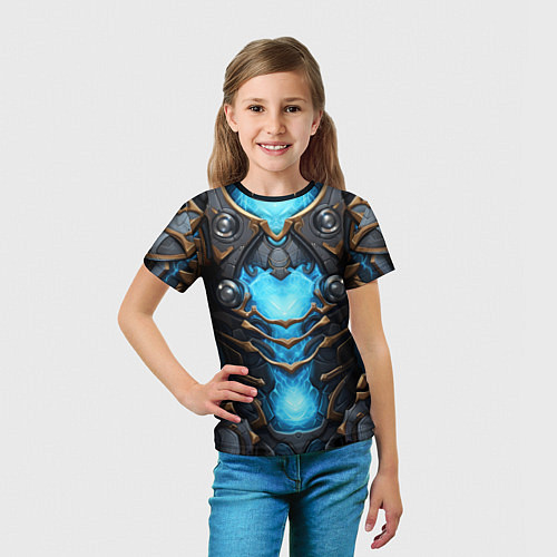 Детская футболка Энергетический доспех космодесантника / 3D-принт – фото 5