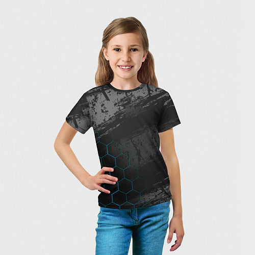 Детская футболка Абстракция гранж / 3D-принт – фото 5